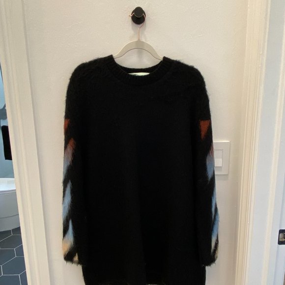 Off-White mohair and wool-blend signature sweater - Picture 3 of 9